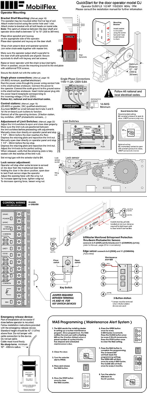 MobilFlex inc. - Motor <b>installation</b>