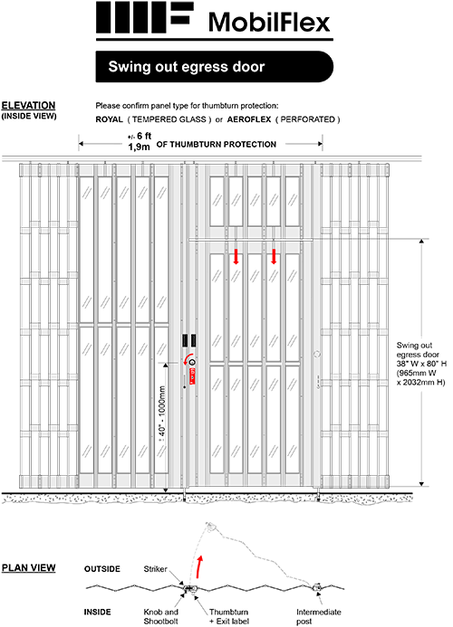 MobilFlex inc. - Swing out<br /><b>egress door</b>