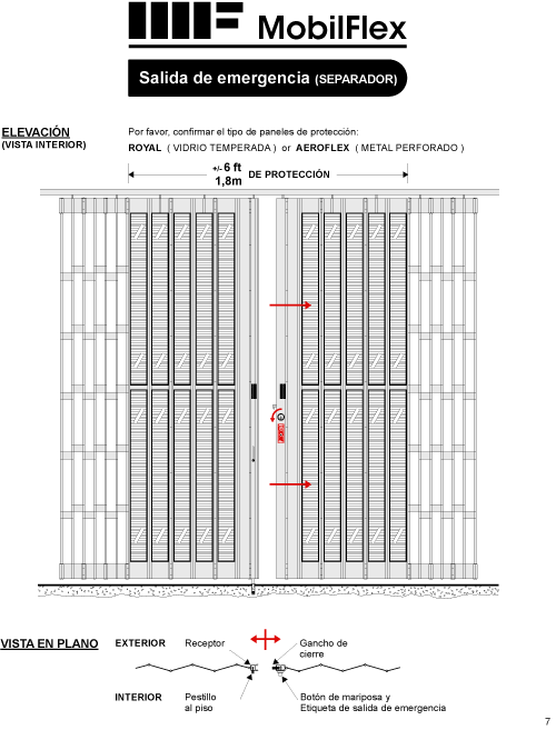 MobilFlex inc. - Salida de emergencia<br />separador