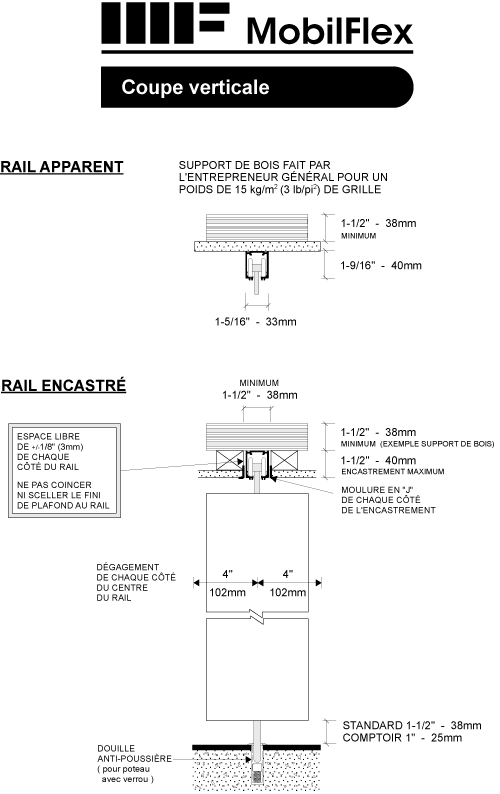 MobilFlex inc. - <b>Coupe</b> verticale