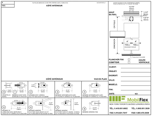 MobilFlex inc. - <b>Dessin d'atelier</b>