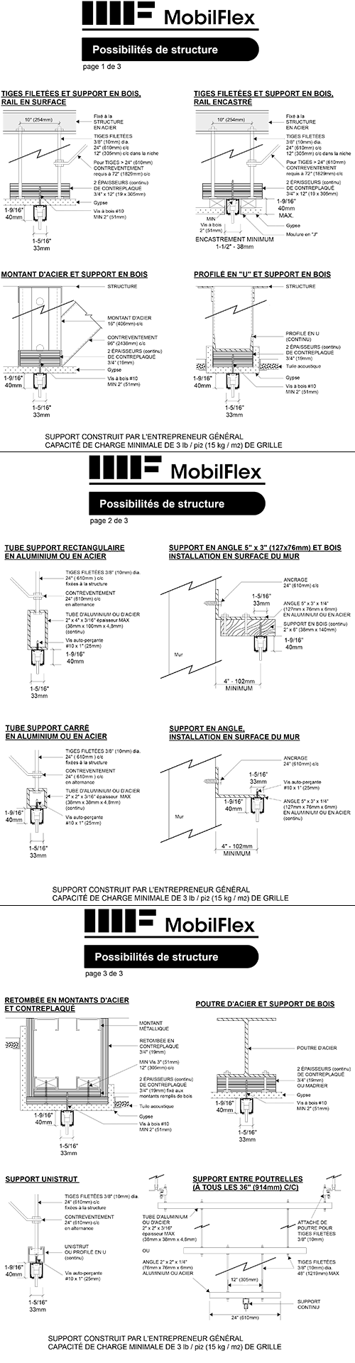 MobilFlex inc. - Possibilités<br />de <b>structure</b>