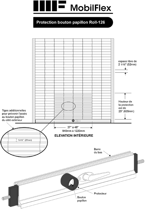 MobilFlex inc. - <b>Protection<br />bouton papillon</b>