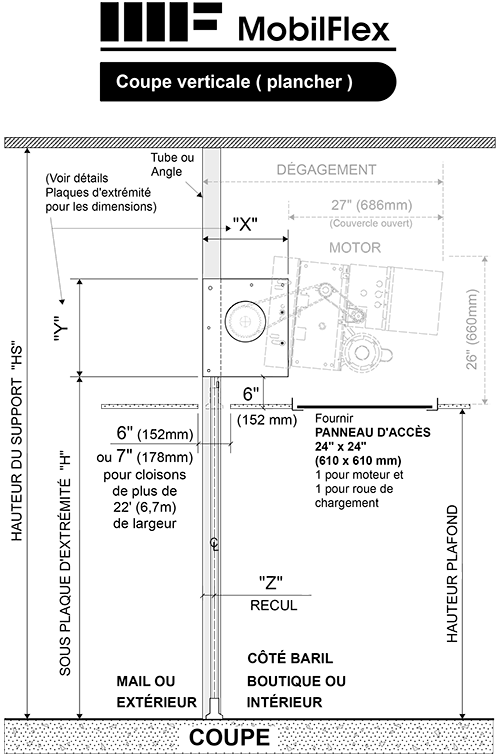 MobilFlex inc. - <b>Coupe</b> verticale