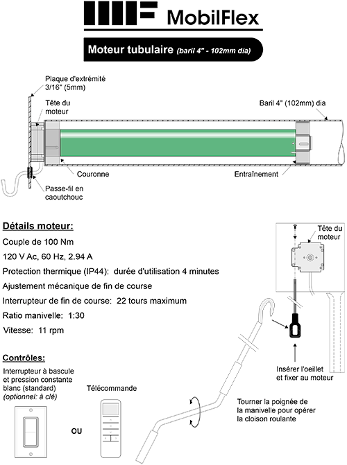 MobilFlex inc. - Moteur tubulaire