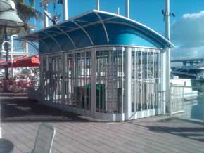 Royal folding grille Kiosks